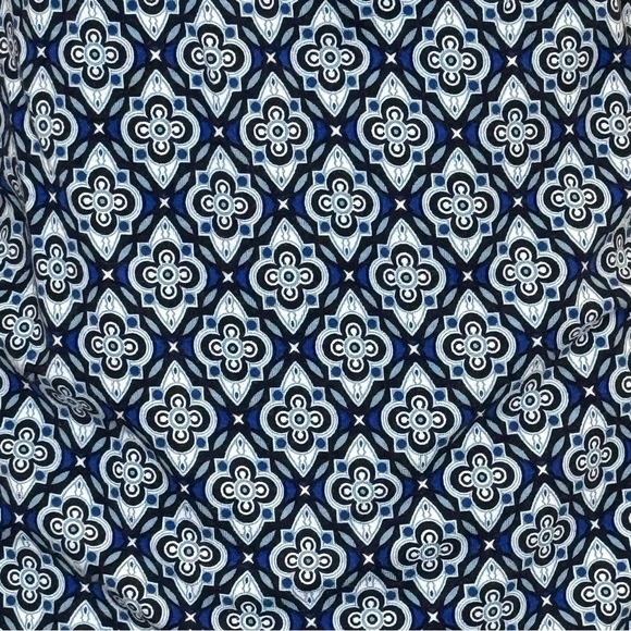 Boden ‘Elodie’ Long Sleeve Wrap Top Geometric Pattern Ruched Women’s Size 12 - Picture 7 of 10